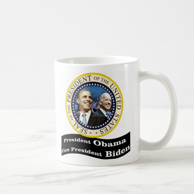 Caneca De Café Presidente Obama vice-presidente Biden (Direita)