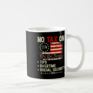 Caneca De Café Presidente Trump 2024 Não Impostos Sobre Dicas De