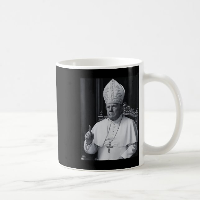 Caneca De Café Presidente Trump Quer Ser O Próximo Papa Ch (Direita)