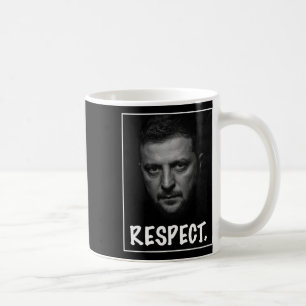 Caneca De Café Presidente Zelensky Retrato Respeito Apoio Ucrânia