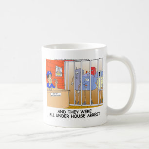 Caneca De Café Preso em Casa Presentes Engraçados de Polícia Cami