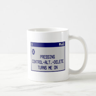 Caneca De Café Pressionar o CTRL-Alt-Del gira-me sobre