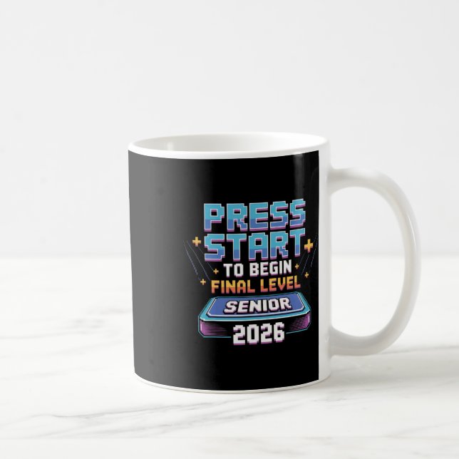 Caneca De Café Pressione Iniciar Para Iniciar o Nível Final Sênio (Direita)