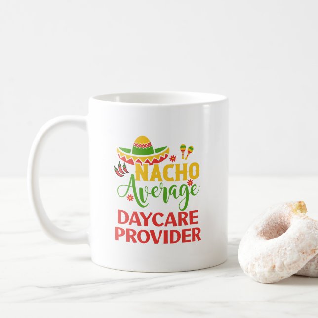 Caneca De Café Prestador de serviços de acolhimento de crianças T (Com Donut)