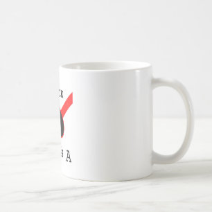 Caneca de café preta dos áss VF-41