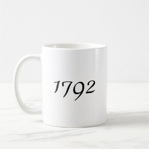 Caneca de café preta e branca para amantes de Bour