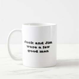 Caneca de café preta e branca para apreciador de B