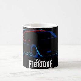 Caneca De Café Preta Senhorita Fieroline