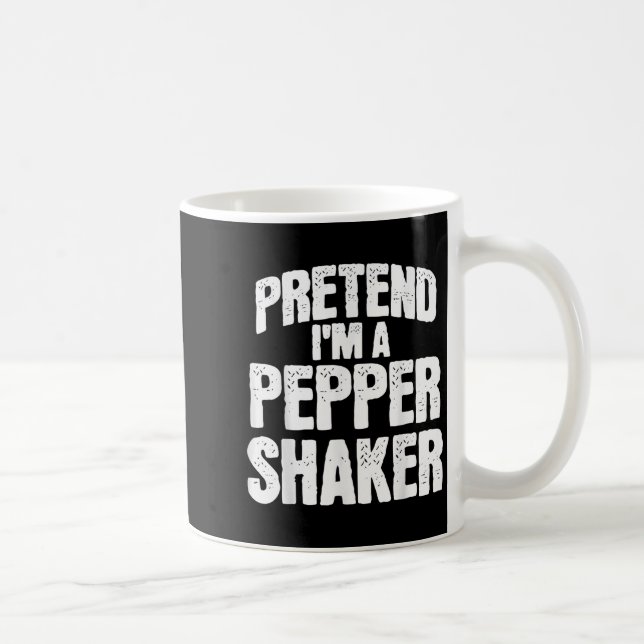Caneca De Café Pretend I'm Pepper Shaker Funny Matching Halloween (Direita)