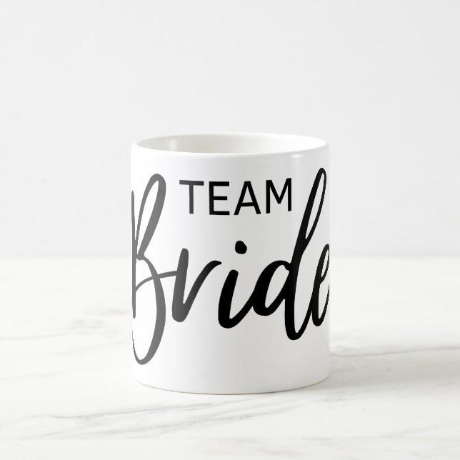 Caneca De Café Preto Bride da Equipe (Centro)