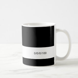 Caneca De Café Preto CMYK