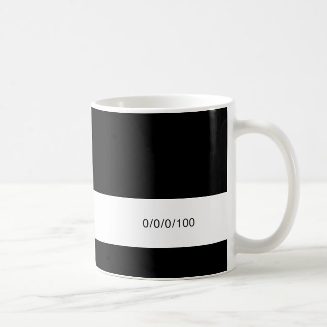 Caneca De Café Preto CMYK | (Direita)