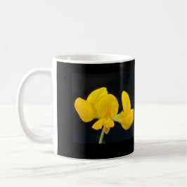 Caneca De Café Preto com Mug de Lotus Amarelo Ouro