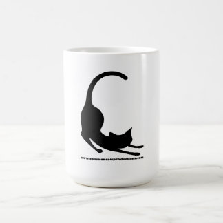 Caneca De Café Preto comum do logotipo dos gatos