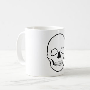 Caneca De Café Preto crânio