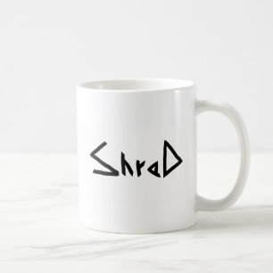 Caneca De Café preto da snowboarding logo9