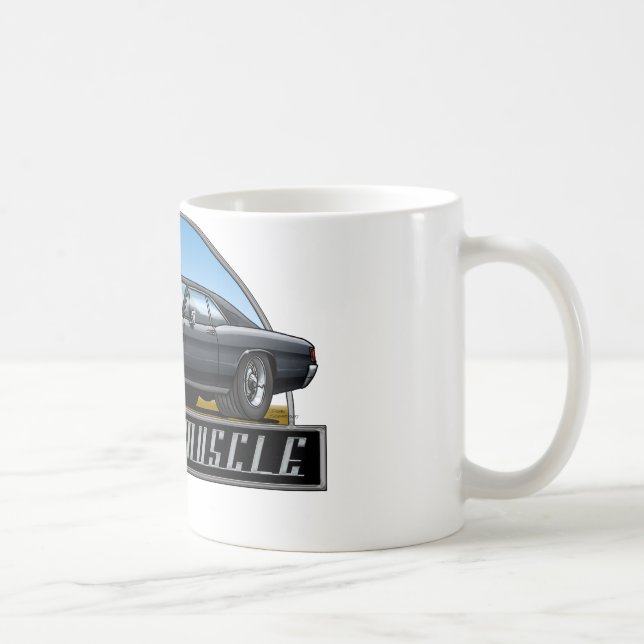 Caneca De Café Preto de 66 Chevelle (Direita)