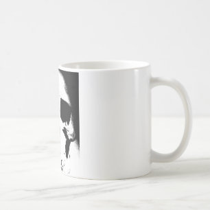 Caneca De Café Preto e Branco