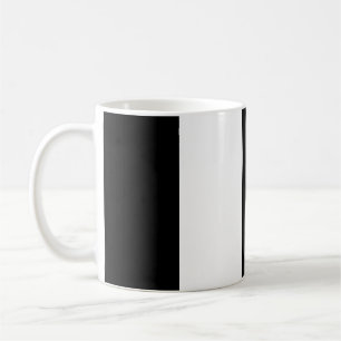 Caneca De Café Preto e branco com distribuição vertical