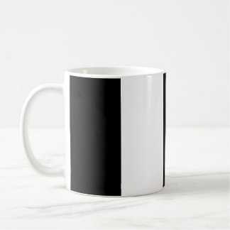 Caneca De Café Preto e branco com distribuição vertical
