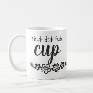 Caneca De Café Preto e Branco Engraçado