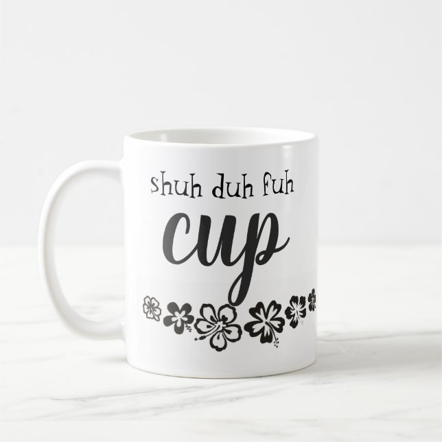 Caneca De Café Preto e Branco Engraçado (Esquerda)