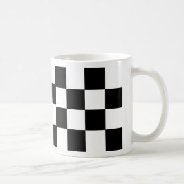 Caneca De Café Preto e branco verificados