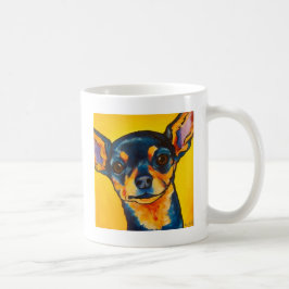 Caneca De Café Preto e chihuahua de Tan