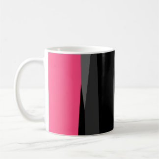 Caneca De Café Preto e Cinza rosa