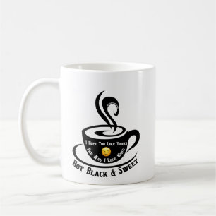 Caneca De Café Preto E Doce Quente