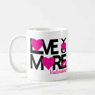 Caneca De Café Preto e Rosa Te Ama Mais