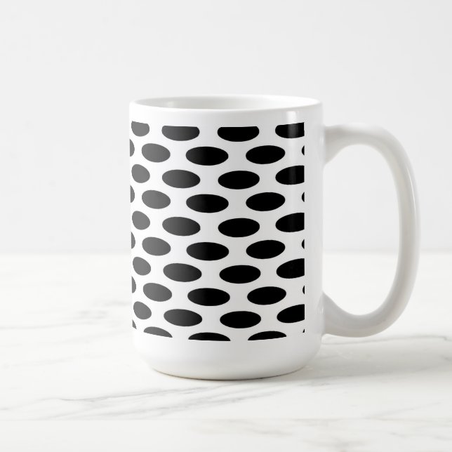 Caneca De Café Preto em pontos brancos (Direita)