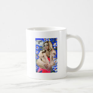 Caneca De Café Preto órfão   Krystal Goderitch - esboço floral