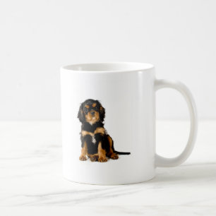 Caneca De Café Preto & Tan do Spaniel de rei Charles