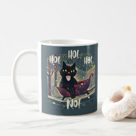 Caneca De Café Preto-vadio personalizado anti-Natal