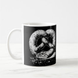 Caneca De Café Pretzel de cor branca Impressão