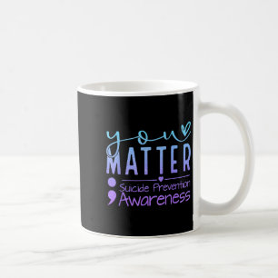 Caneca De Café Prevenção ao Suicídio Consciencialização Ponto e V