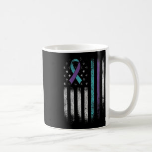 Caneca De Café Prevenção ao suicídio Sensibilização da Bandeira A
