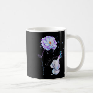 Caneca De Café Prevenção ao suicídio Sensibilização Elefante Flor