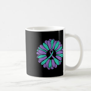 Caneca De Café Prevenção ao suicídio Sensibilização Sunflower Rib