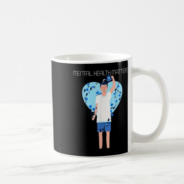 Caneca De Café Prevenção do Suicídio - Conscientização sobre Saúd (Direita)