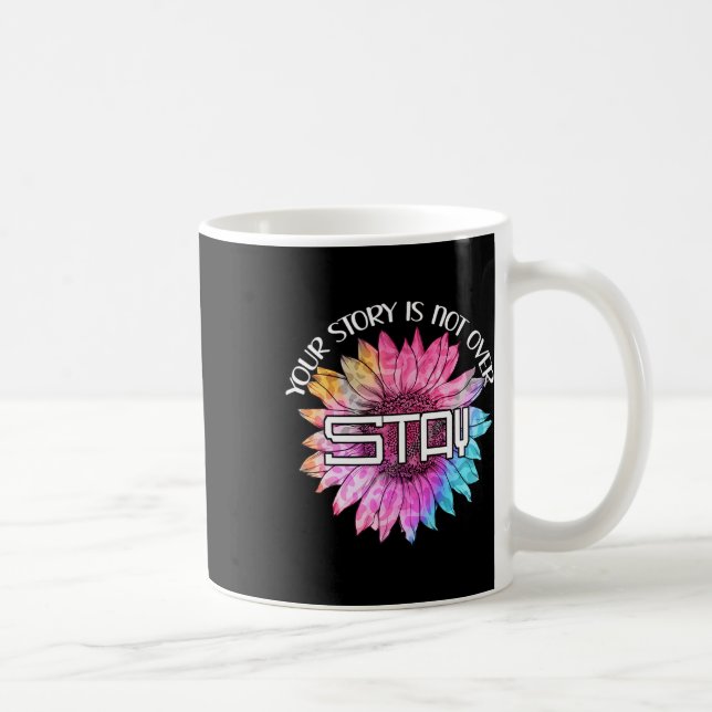 Caneca De Café Prevenção do Suicídio Conscientização _ Sua Histór (Direita)