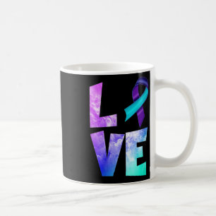 Caneca De Café Prevenção do Suicídio Feminino Conscientização Amo