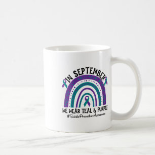 Caneca De Café Prevenção do Suicídio Feminino Em Setembro Usamos