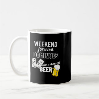 Caneca De Café Previsão de Beer Weekend Dominoes Beer Dominoes