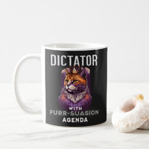 Caneca De Café Previsão de Gato Engraçada da Agenda de Compras