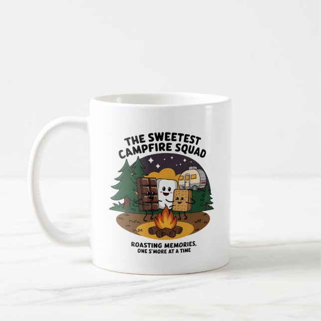 Caneca De Café Previsão do Fim de Semana: Camping & Bebendo (Esquerda)