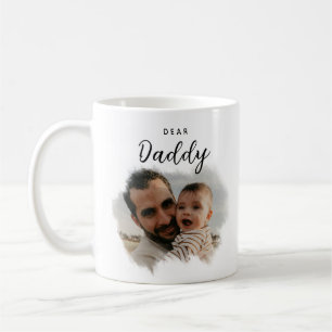 Caneca De Café Prezado Pai   Dia de os pais cardíaco de fotos mod