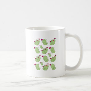 Caneca De Café Prickly Pear Pattern Texas State Plant Cactus Love