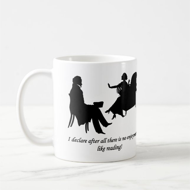 Caneca De Café Pride and Prejudice - No enjoyment like reading (Esquerda)